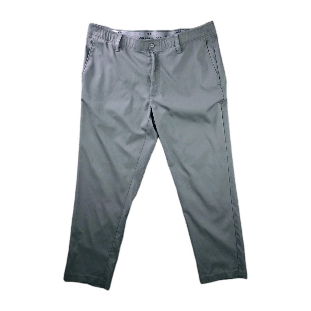 Grand Slam Performance Grand Comfort Golf Pants Men's 36x30 Charcoal Gray